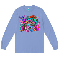 Colony Blue stitch and lilo rainbow Long Sleeve Tee - AdoDesignShop