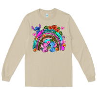 Mushroom stitch and lilo rainbow Long Sleeve Tee - AdoDesignShop