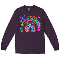 Plum stitch and lilo rainbow Long Sleeve Tee - AdoDesignShop