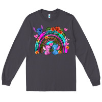Smoke stitch and lilo rainbow Long Sleeve Tee - AdoDesignShop