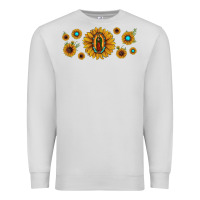 Dove Grey sunflower lady of guadalupe Premium Sweatshirt - JahusDesignShop