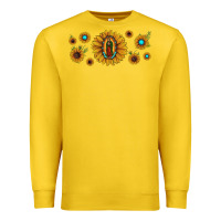 Sunflower Lady Of Guadalupe Premium Sweatshirt | Teevron