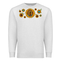 Oatmeal Heather sunflower lady of guadalupe Premium Sweatshirt - JahusDesignShop