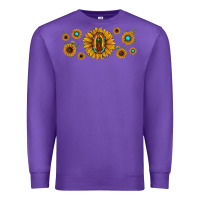 Purple sunflower lady of guadalupe Premium Sweatshirt - JahusDesignShop