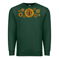 Sports Green sunflower lady of guadalupe Premium Sweatshirt - JahusDesignShop