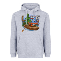 Heather Grey lake squad Heavyweight Hoodie - HRA Design Shop