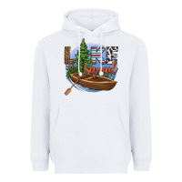 White lake squad Heavyweight Hoodie - HRA Design Shop