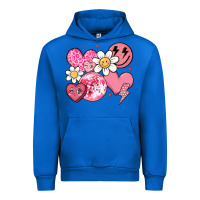 Cobalt retro valentines day Urban Hoodie - MaliasSmallBusiness