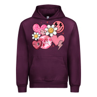 Mauve Wine retro valentines day Urban Hoodie - MaliasSmallBusiness