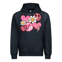 Navy retro valentines day Urban Hoodie - MaliasSmallBusiness