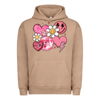 Pigment Burro retro valentines day Urban Hoodie - MaliasSmallBusiness