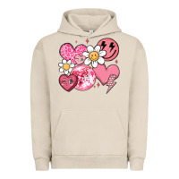 Pigment French Oak retro valentines day Urban Hoodie - MaliasSmallBusiness