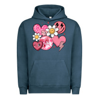 Pigment Midnight Navy retro valentines day Urban Hoodie - MaliasSmallBusiness