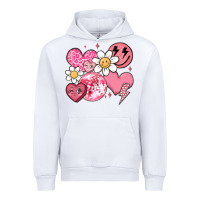 White retro valentines day Urban Hoodie - MaliasSmallBusiness