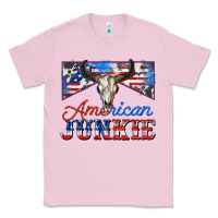 Bubblegum Pink American junkie Classic Tee - Zillion Design Studio