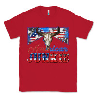 Red American junkie Classic Tee - Zillion Design Studio