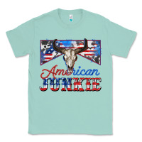 Seafoam American junkie Classic Tee - Zillion Design Studio