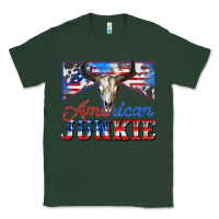 Sports Green American junkie Classic Tee - Zillion Design Studio