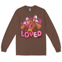 Chestnut loved valentine's day afro girl sneakers Long Sleeve Tee - RanaPortraitStore