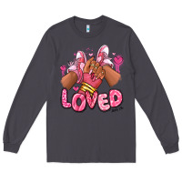 Smoke loved valentine's day afro girl sneakers Long Sleeve Tee - RanaPortraitStore