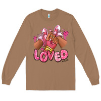 Toasted Coconut loved valentine's day afro girl sneakers Long Sleeve Tee - RanaPortraitStore