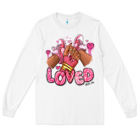 White loved valentine's day afro girl sneakers Long Sleeve Tee - RanaPortraitStore