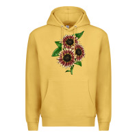 Antique Gold strawberry blonde sunflower Premium Hoodie - LillyAllenDesigns