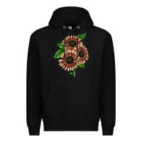 Black strawberry blonde sunflower Premium Hoodie - LillyAllenDesigns