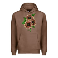 Chestnut strawberry blonde sunflower Premium Hoodie - LillyAllenDesigns