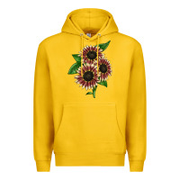 Lemon strawberry blonde sunflower Premium Hoodie - LillyAllenDesigns