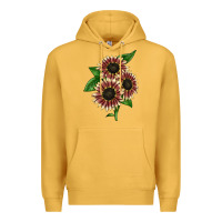 Mustard strawberry blonde sunflower Premium Hoodie - LillyAllenDesigns