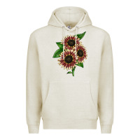 Oatmeal Heather strawberry blonde sunflower Premium Hoodie - LillyAllenDesigns