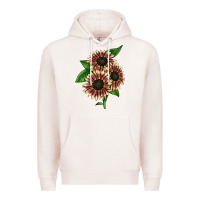 Pale Pink strawberry blonde sunflower Premium Hoodie - LillyAllenDesigns
