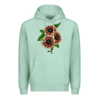 Seafoam strawberry blonde sunflower Premium Hoodie - LillyAllenDesigns