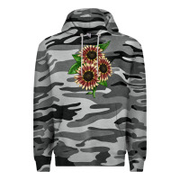 Slate Camo strawberry blonde sunflower Premium Hoodie - LillyAllenDesigns