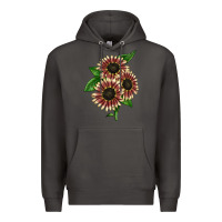 Smoke strawberry blonde sunflower Premium Hoodie - LillyAllenDesigns