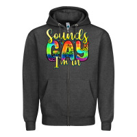 Charcoal Heather sounds gay i m in Zipper Hoodie - Zillion Design Studio