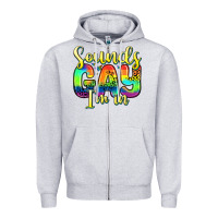 Heather Grey sounds gay i m in Zipper Hoodie - Zillion Design Studio