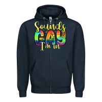 Navy sounds gay i m in Zipper Hoodie - Zillion Design Studio