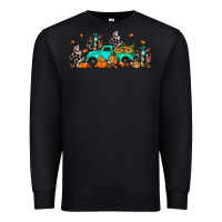 Black fall cactus pumpkin truck Premium Sweatshirt - JahusDesignShop