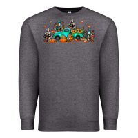 Charcoal Heather fall cactus pumpkin truck Premium Sweatshirt - JahusDesignShop