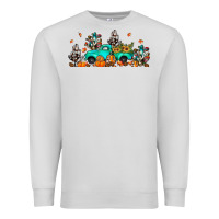 Dove Grey fall cactus pumpkin truck Premium Sweatshirt - JahusDesignShop