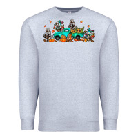Heather Grey fall cactus pumpkin truck Premium Sweatshirt - JahusDesignShop