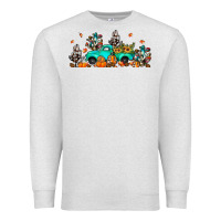 Oatmeal Heather fall cactus pumpkin truck Premium Sweatshirt - JahusDesignShop