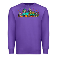 Purple fall cactus pumpkin truck Premium Sweatshirt - JahusDesignShop