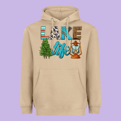 Lake Life Heavyweight Hoodie Designed By Hra Design Shop