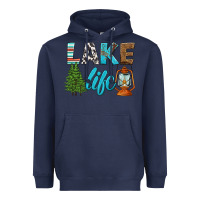 Navy lake life Heavyweight Hoodie - HRA Design Shop