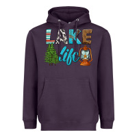 Plum lake life Heavyweight Hoodie - HRA Design Shop