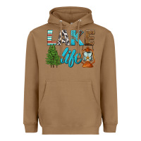 Toasted Coconut lake life Heavyweight Hoodie - HRA Design Shop