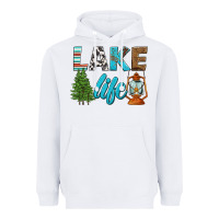White lake life Heavyweight Hoodie - HRA Design Shop